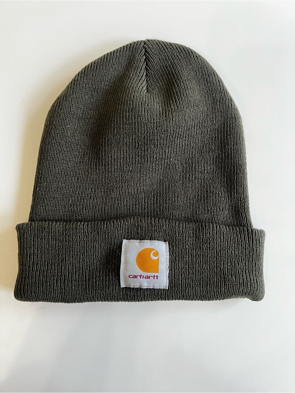 Carhartt Knit Cuffed Beanie Hat Dark Green One Size Adult Winter Cap